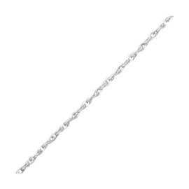 Plain Sterling Silver Necklace 45 cm