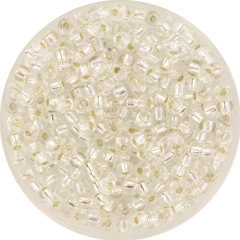 Miyuki Rocailles 3 mm silverlined crystal 8-1
