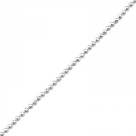 Plain Ball Chain Necklace Sterling Silver 41 cm