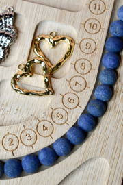 Lapis Lazuli Frosted 8 mm Kralen