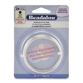 Beadalon Buigdraad 26 Gauge Round Silver Plated (0.41 mm)