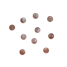 Zonnesteen Facet Coin Kralen (10 pcs)
