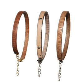 Dalmatian Collection Leather Bracelet (1pc)
