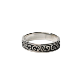 Celtic Floral Bali Ring Sterling Silver