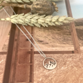 Sterling Silver Mountains Necklace