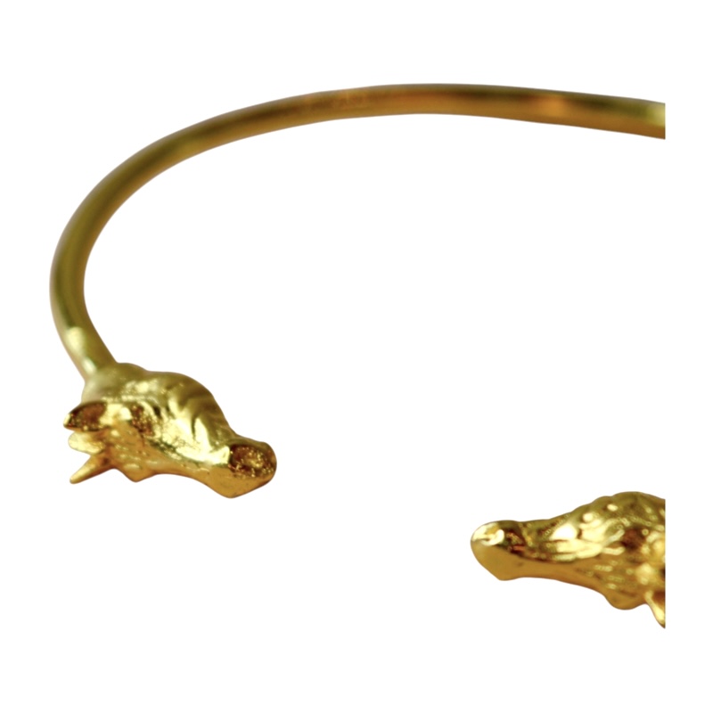 Zebra Bangle Brass