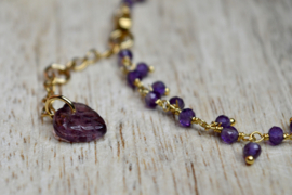 Amethist Bloom Chain Ketting