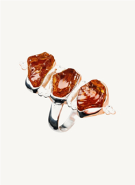 Golden Glow Citrien Ring - Sterling Zilver