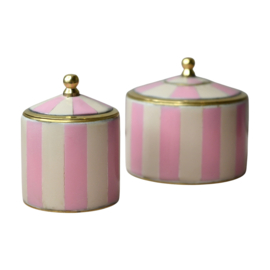Pink Striped Treasure Box Small