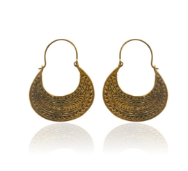 Brass Hoop Earrings / Oorbellen
