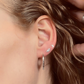 Tiny Leaf Studs Sterling Silver Oorstekers