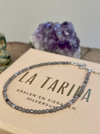 Smokey Quartz Sterling Silver Bracelet / Armband