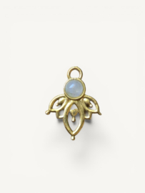 Maansteen Lotus Bedel - Brass
