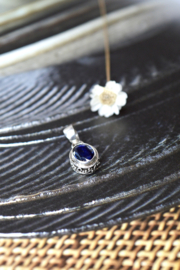 Selenium Ocean Kyaniet Hanger - Sterling Zilver