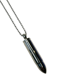 Bullet Necklace Stainless Steel Silver / Ketting