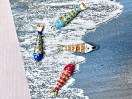 Tropische Vis Bedel - Gold Plated