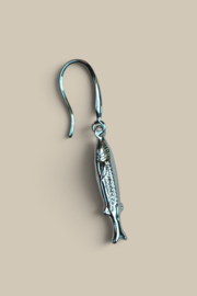 La Sardina Single Earring  - Silver Plated