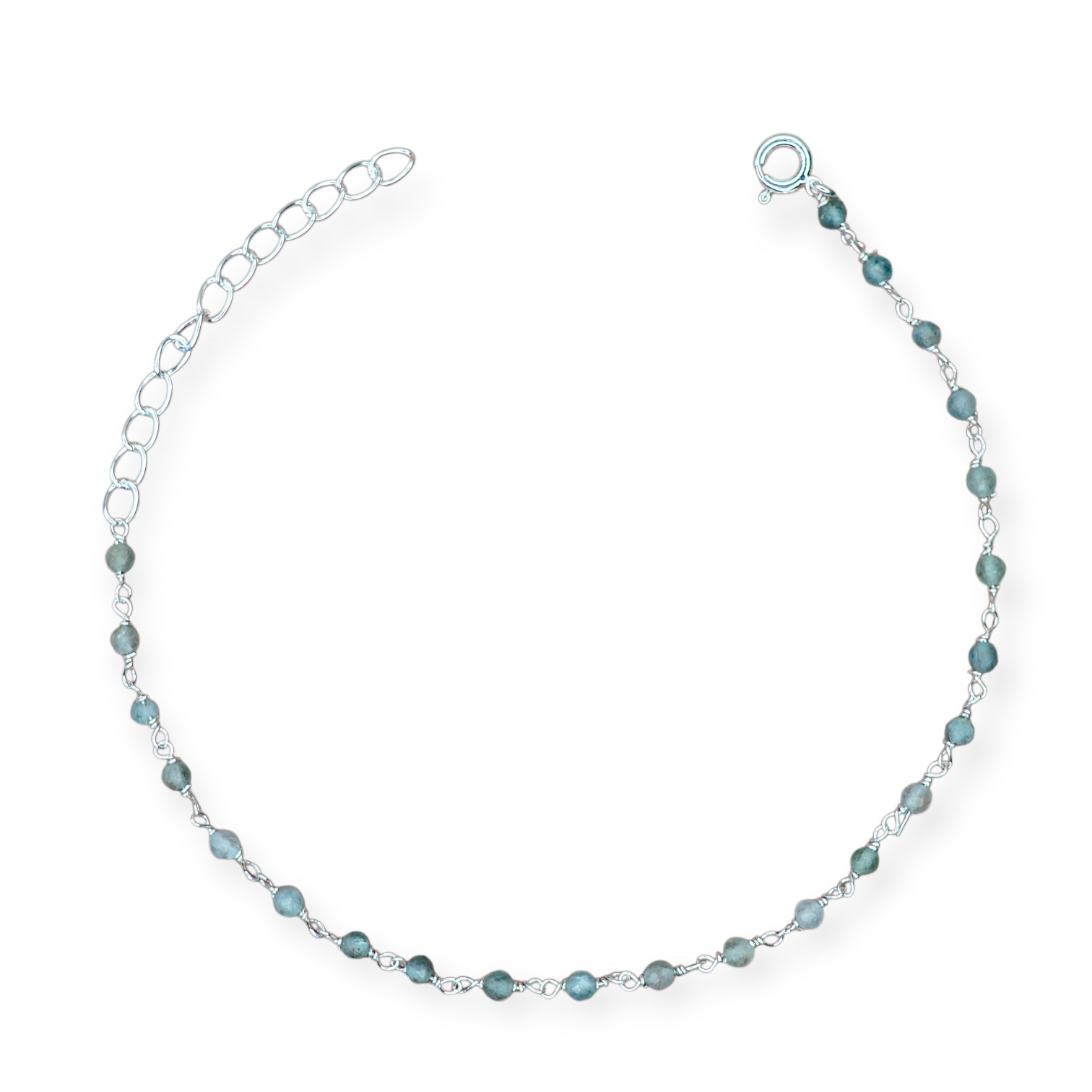 Apatite Harmonic Bracelet  Sterling Silver