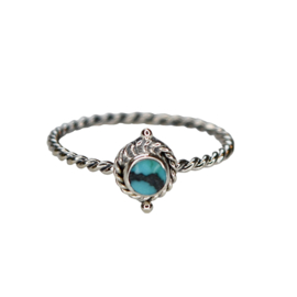 Matahari Dots Turquoise Ring Sterling Silver