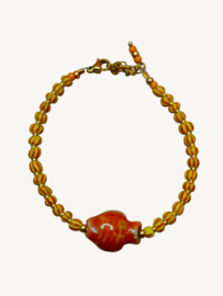 Fish & Stripes Bracelet Brown
