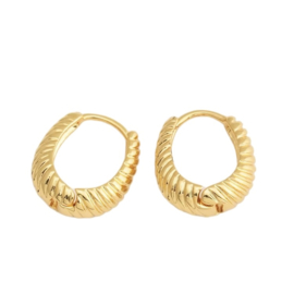 Twisted Hoops Gold Plated