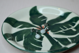 Rani Drops Maansteen Oorstekers Silver Plated