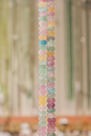 Rose Quartz 8 x 5 mm Rondelle Beads