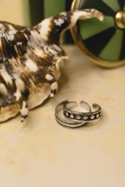 Band Toe Ring Sterling Silver