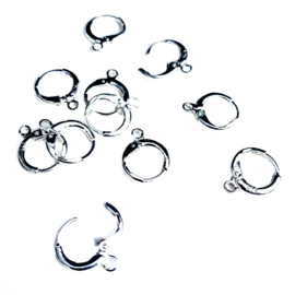 Oorbel Hanger met Oog Sterling Zilver (2x)