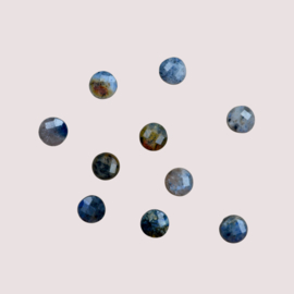 Dumortieriet Facet Coin Kralen (10 pcs)