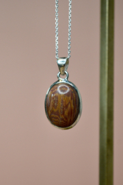 Snakeskin Jaspis Hanger - Sterling Zilver