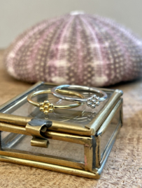 Tiny Flower Ring Sterling Silver