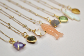 Amethist Amora Ketting - Gold Plated