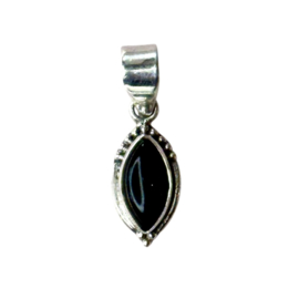 Black Onyx Pendant Sterling Silver