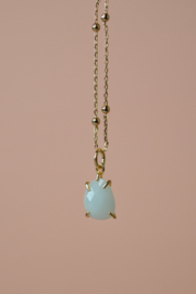 Amazoniet Amora Ketting - Gold Plated