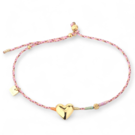 Heart Bracelet Pink