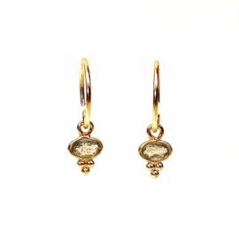 Gipsy Labradorite Gold Vermeil Earrings / Muja Juma