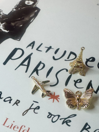 Vliegtuig Bedel Gold Plated