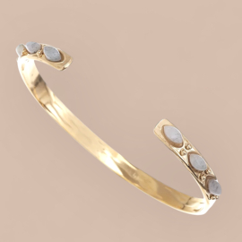 Labradorite Bangle Stainless Steel