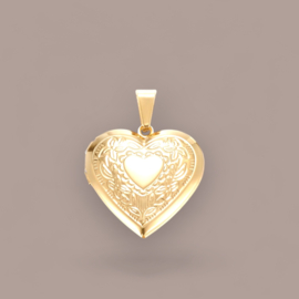 Heart Medaillon Pendant Stainless Steel