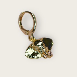 Elephant Single Earring Gold Plated