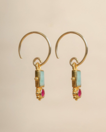 Guarani Amazonite Gold Vermeil Earrings / Muja Juma