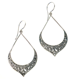 Bohemian Bali Earrings / Sterling Silver Oorbellen