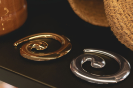 Swirl Bedel - Stainless Steel Goud