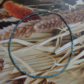 Neo Apatite Beaded Sterling Silver Necklace