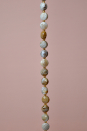 Fossiel Koraal Facet Coin Kralen (10 pcs)