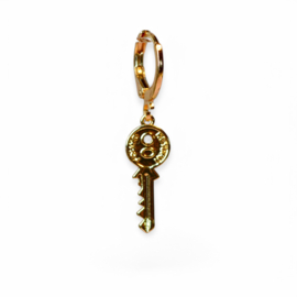 The Key Single Earring Gold Plated