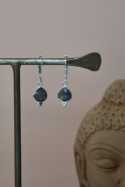 Moonlight Labradoriet Oorbellen - Silver Plated