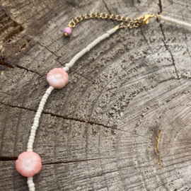 Coral Flower Necklace