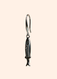 La Sardina Single Earring  - Silver Plated